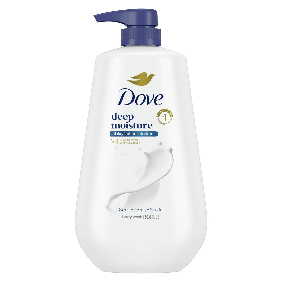 Dove Deep Moisture Liquid Body Wash with Pump Nourishing for Dry Skin 30.6 oz