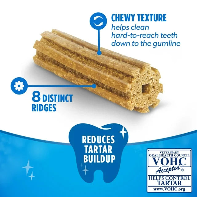 Purina DentaLife Daily Oral Care Large Dog Dental Treats with Chicken, 20.7 oz Pouch (18 Count)