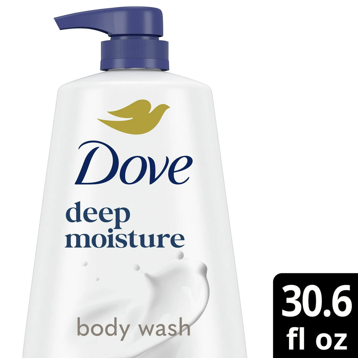 Dove Deep Moisture Liquid Body Wash with Pump Nourishing for Dry Skin 30.6 oz