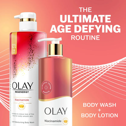 Olay Age Defying Body Lotion for Women, Niacinamide, 17 fl Oz.