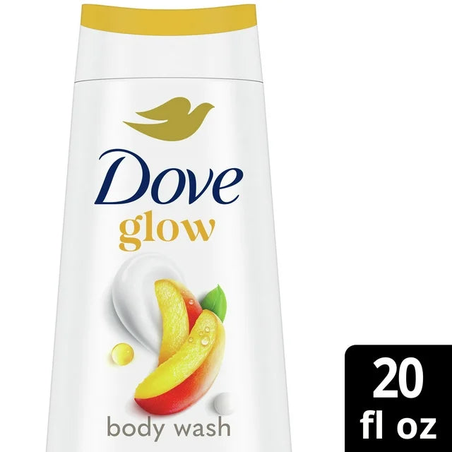 Dove Glowing Gentle Body Wash for Women Mango &amp; Almond Butter, 20 oz