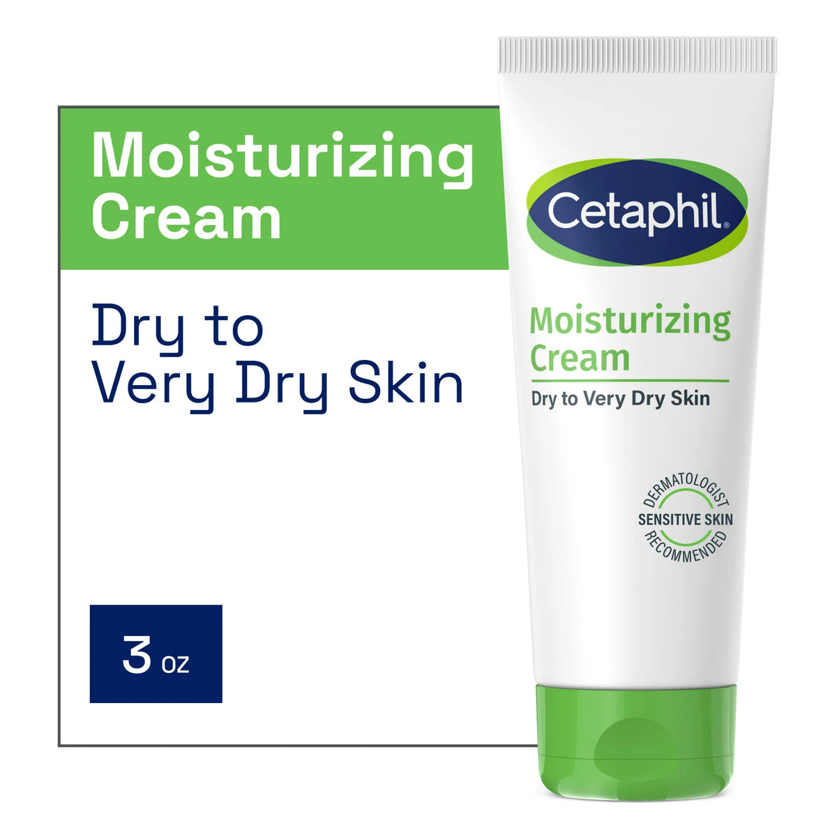Cetaphil Travel Size Moisturizing Cream for Very Dry to Dry Skin, Unscented, 3 fl oz
