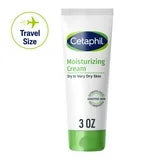 Cetaphil Travel Size Moisturizing Cream for Very Dry to Dry Skin, Unscented, 3 fl oz