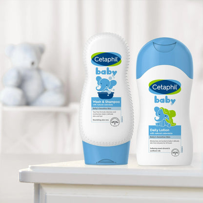 Cetaphil Baby Moisturizing Aloevera Body Wash and Shampoo, Organic Calendula, 7.8 fl oz