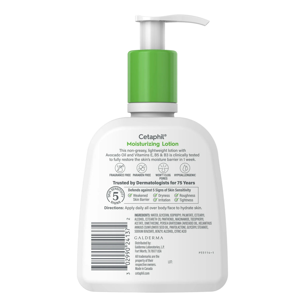 Cetaphil Moisturizing Lotion for Normal to Dry Skin, Hydrating Fragrance Free, 8 fl oz